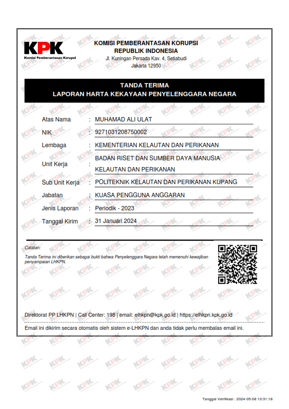 LHKPN Ali Ulat